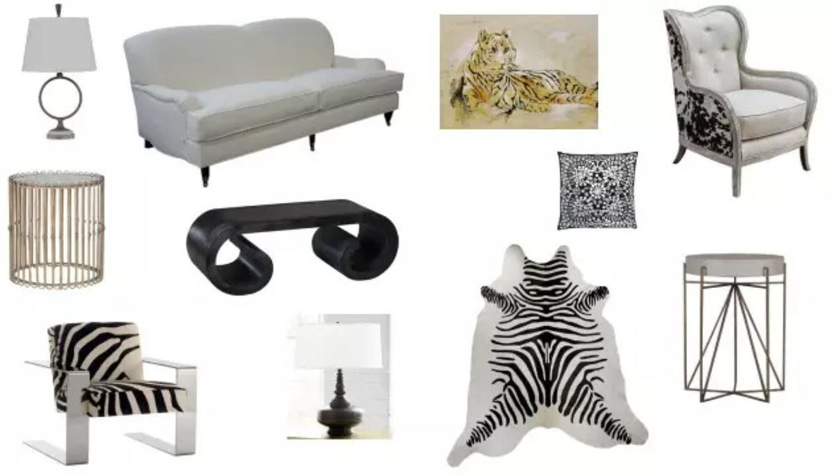 Black and White Living Room image 0