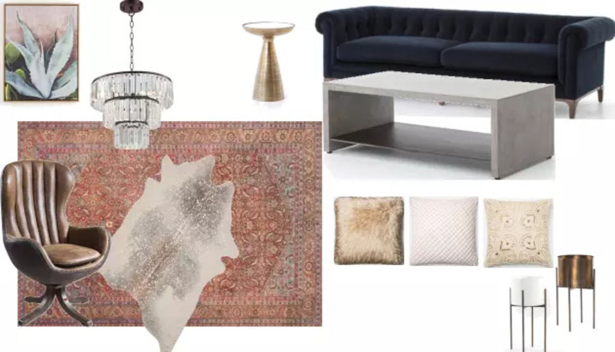 Desert-Inspired Eclectic Living Room image 0