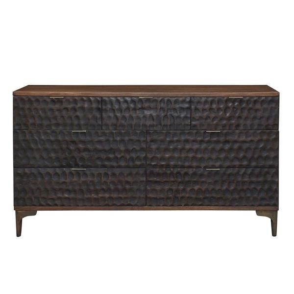 Vallarta 60 Inch Two Tone Dark Wood Dresser | Scout & Nimble