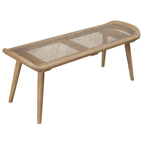 Arne Woven Rattan Bench | Scout & Nimble