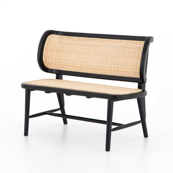 Leanna Bench Warm Wheat Rattan Scout & Nimble