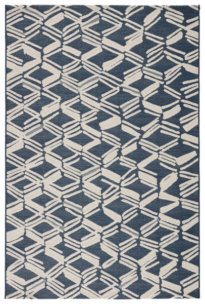 Caelum Indoor / Outdoor Trellis Navy / Cream Area Rug | Scout & Nimble
