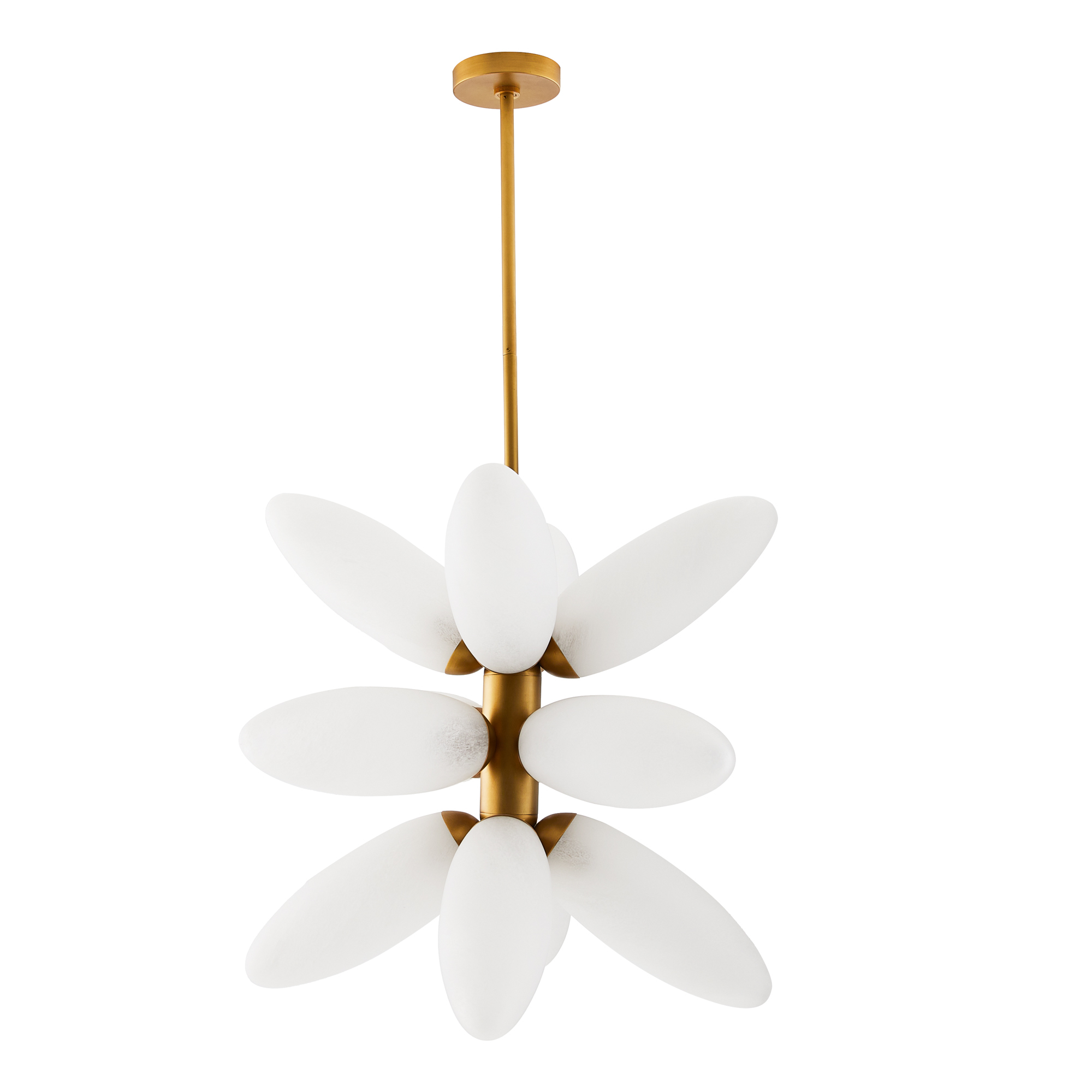 Scout & Nimble Starling Brushed Gold Brass Steel Chandelier
