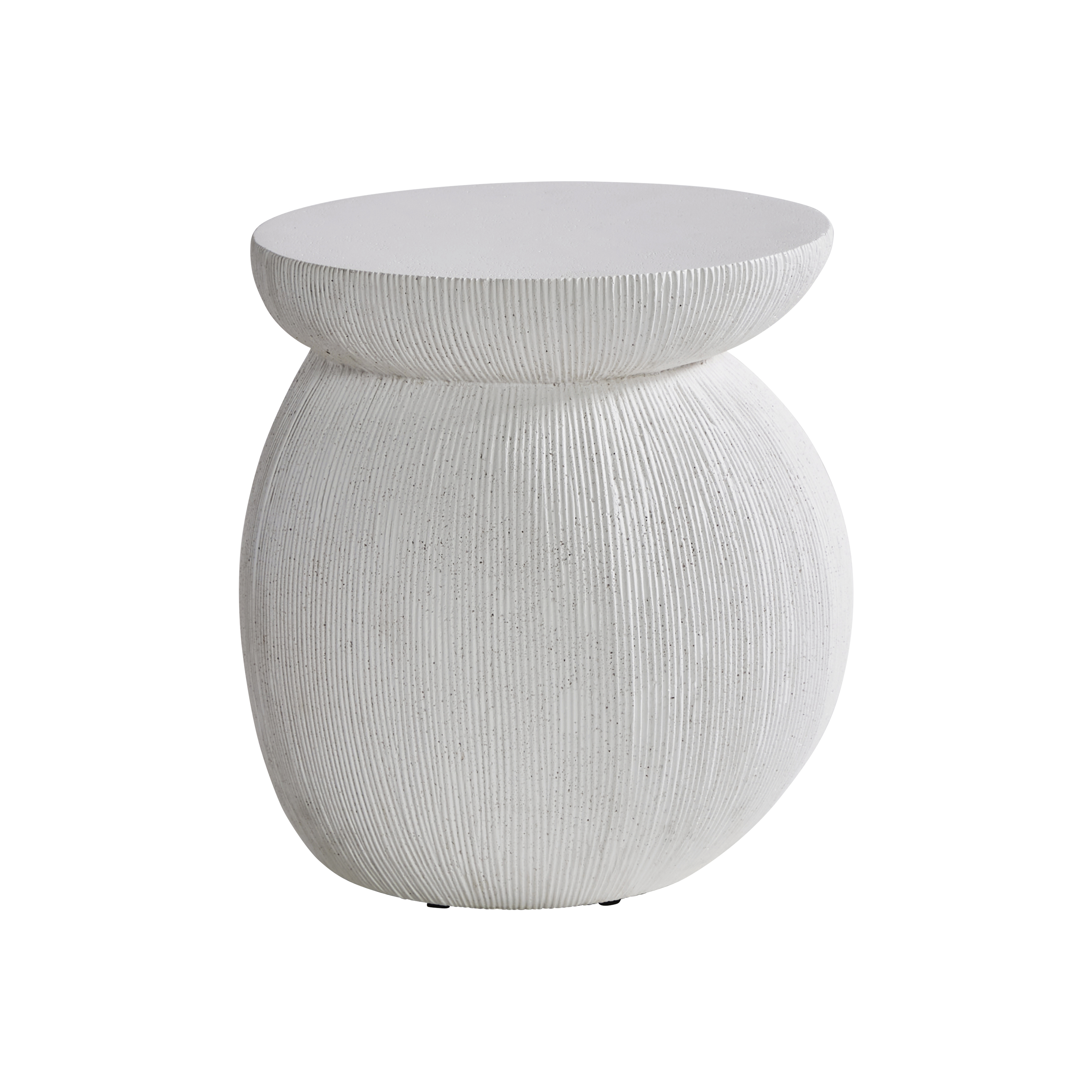 Scout & Nimble Corsica White Ceramic Outdoor Accent Table