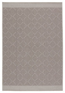 Vibe By Motu Indoor/ Outdoor Trellis Gray/ Taupe Rug main image