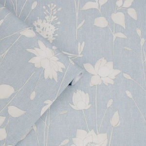Laura Ashley Picardie Blue Sky Floral Wallpaper | Scout & Nimble