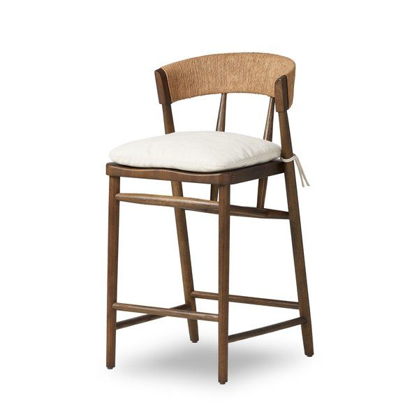 Buxton Counter Stool Savile Flax Cushion | Scout & Nimble