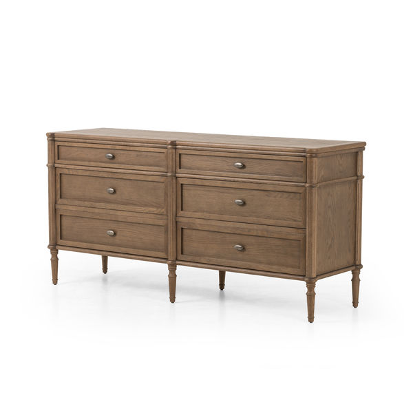 Toulouse 6-Drawer Oak Veneer Dresser | Scout & Nimble Toulouse 6-Drawer Oak Veneer Dresser | Scout & Nimble