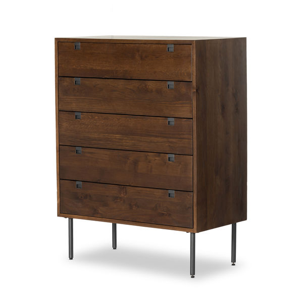 Carlisle 5Drawer Iron Dresser Gunmetal Scout & Nimble