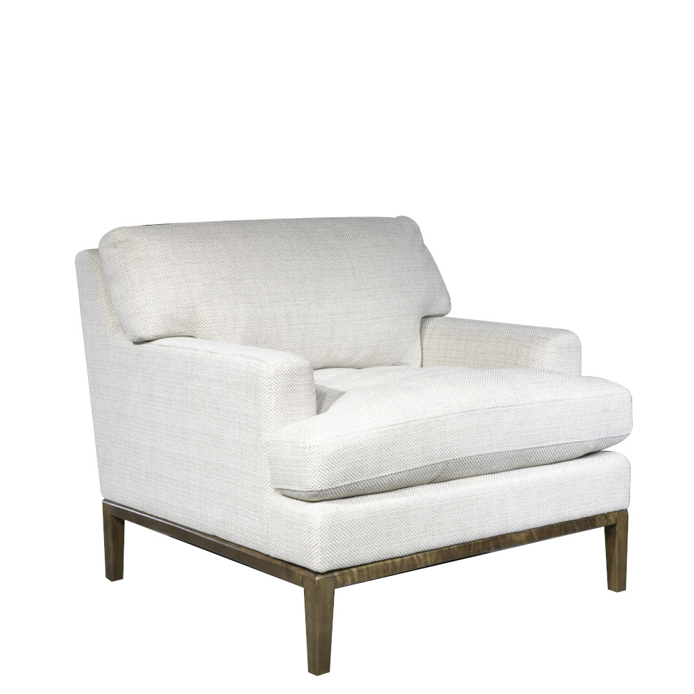 Scout & Nimble Lewis Serene Pearl Performance Fabric Chair