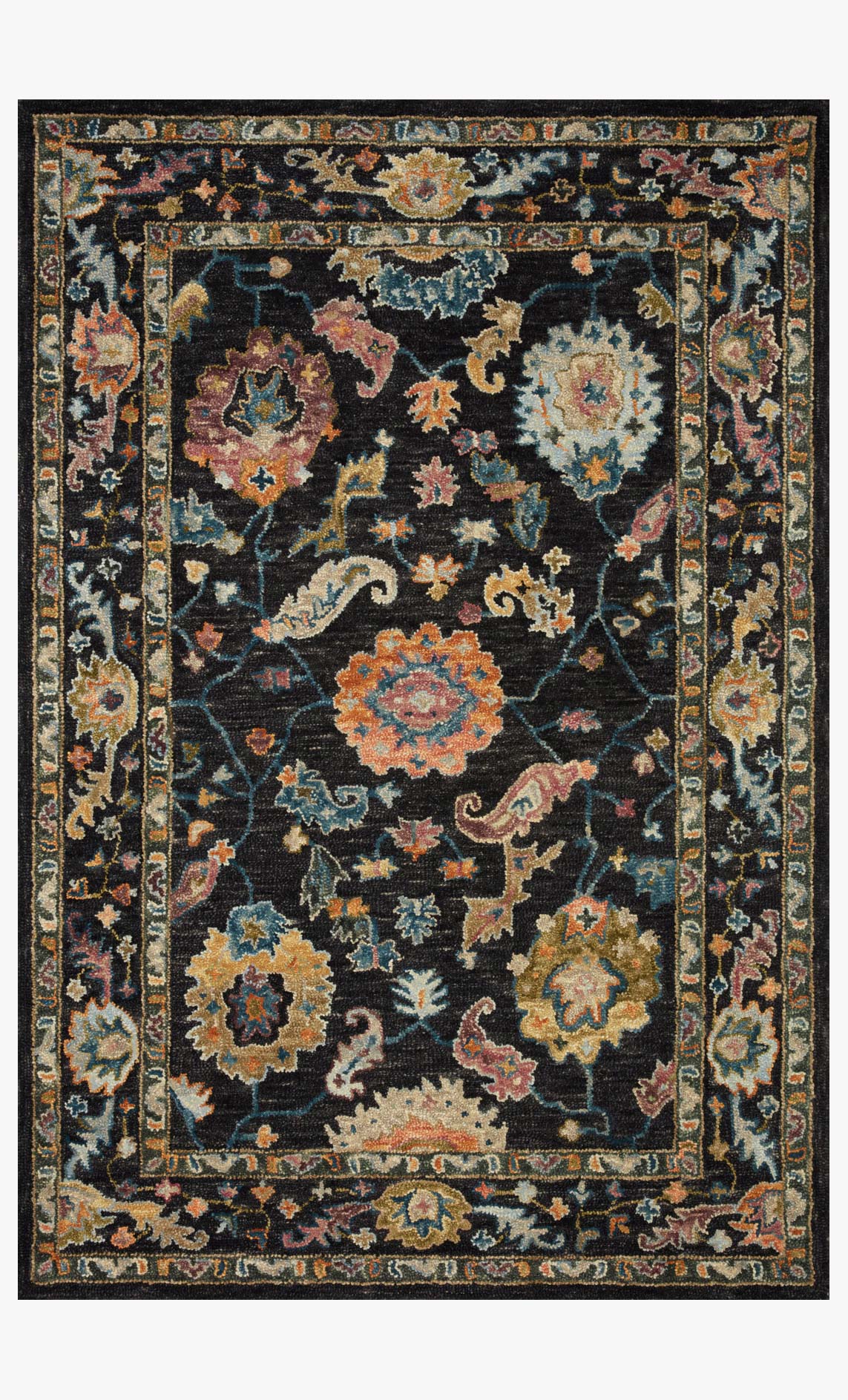 Padma Black / Multi Rug