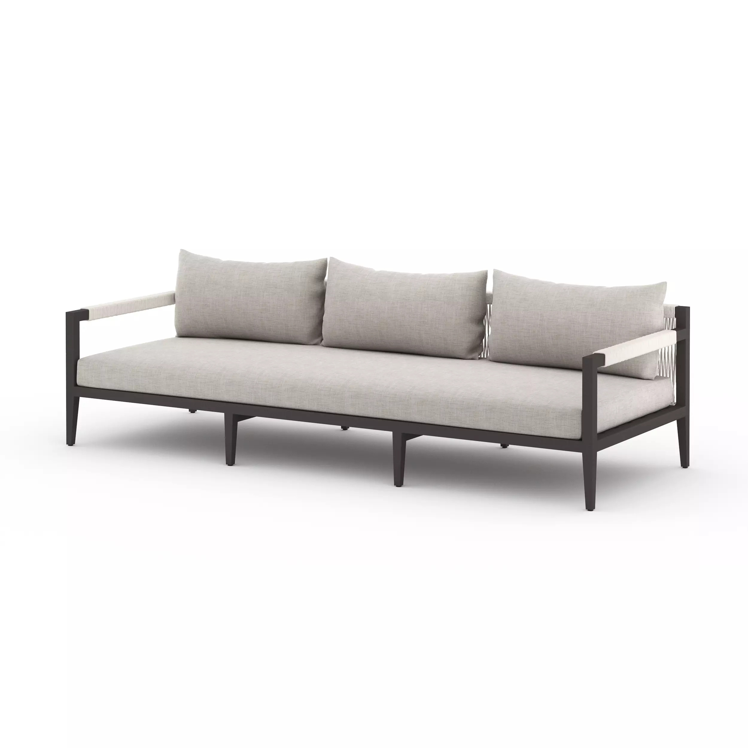 Scout & Nimble Sherwood 93" Stone Grey Outdoor Sofa | ModeSens