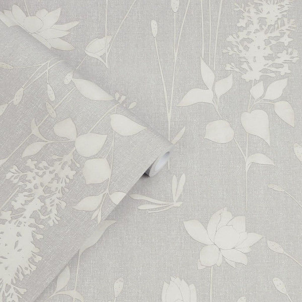 dragonfly wallpaper grey