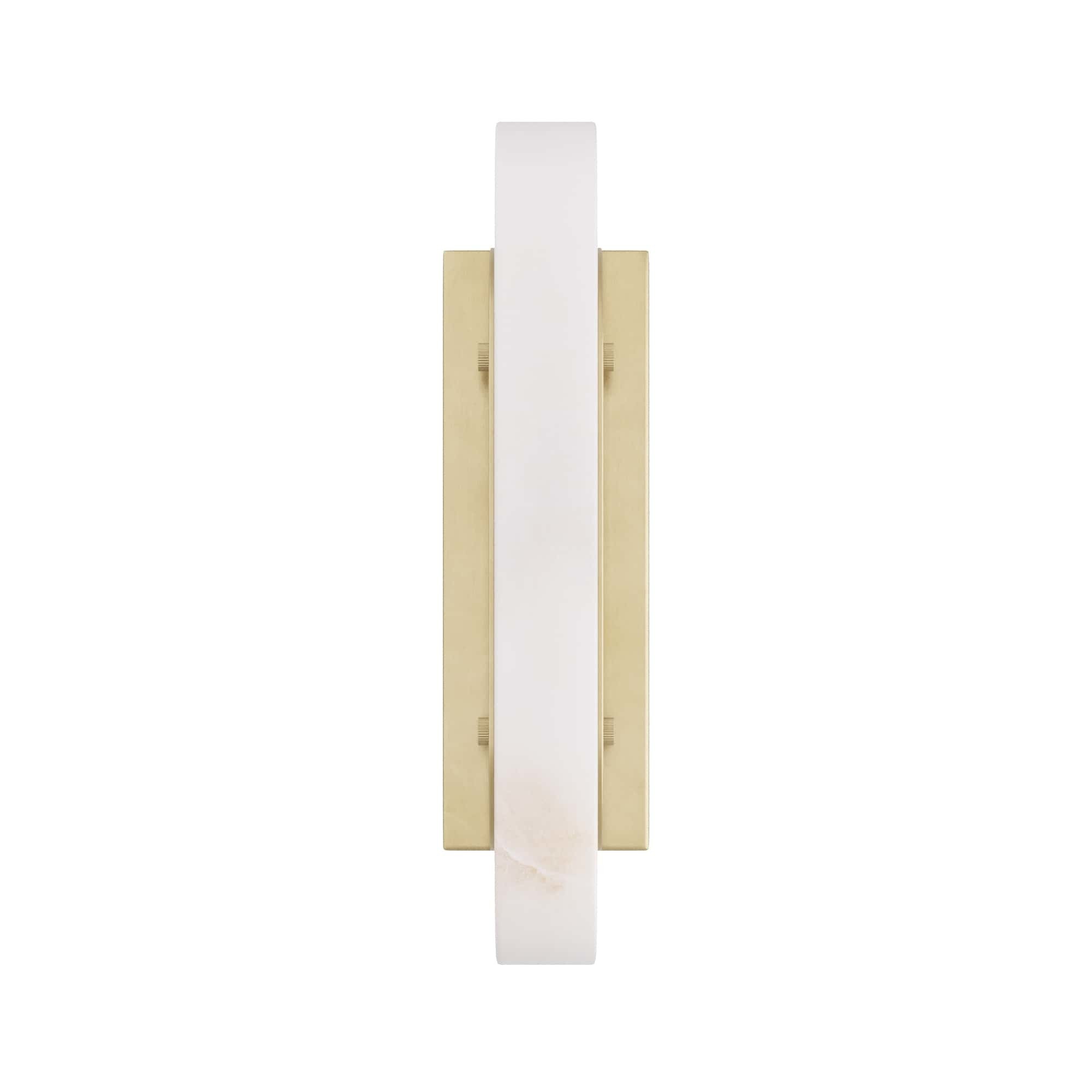 Scout & Nimble Velasco White & Gold Alabaster Sconce