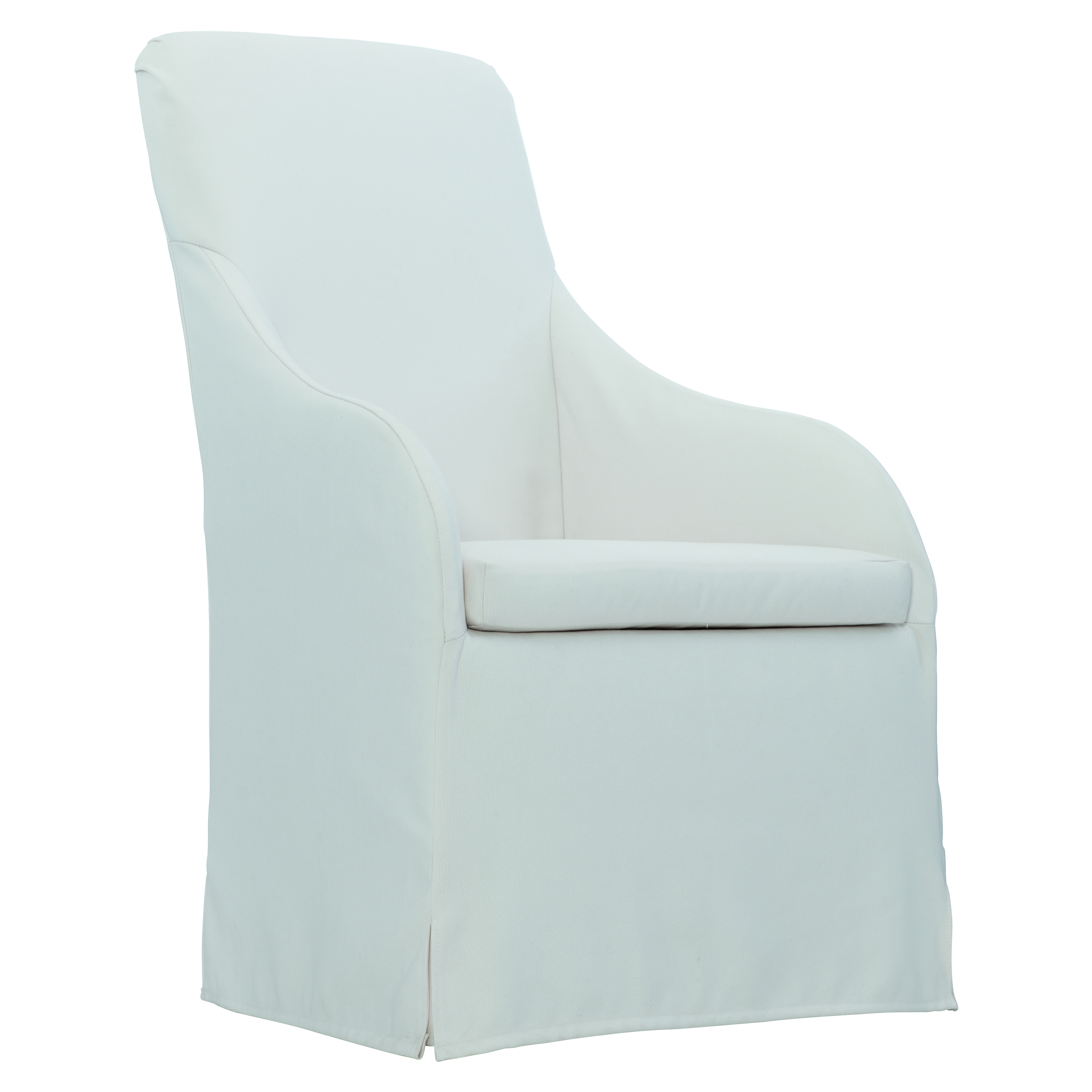 Scout & Nimble Bellair White Outdoor Dining Chair With Waterfall Skirt