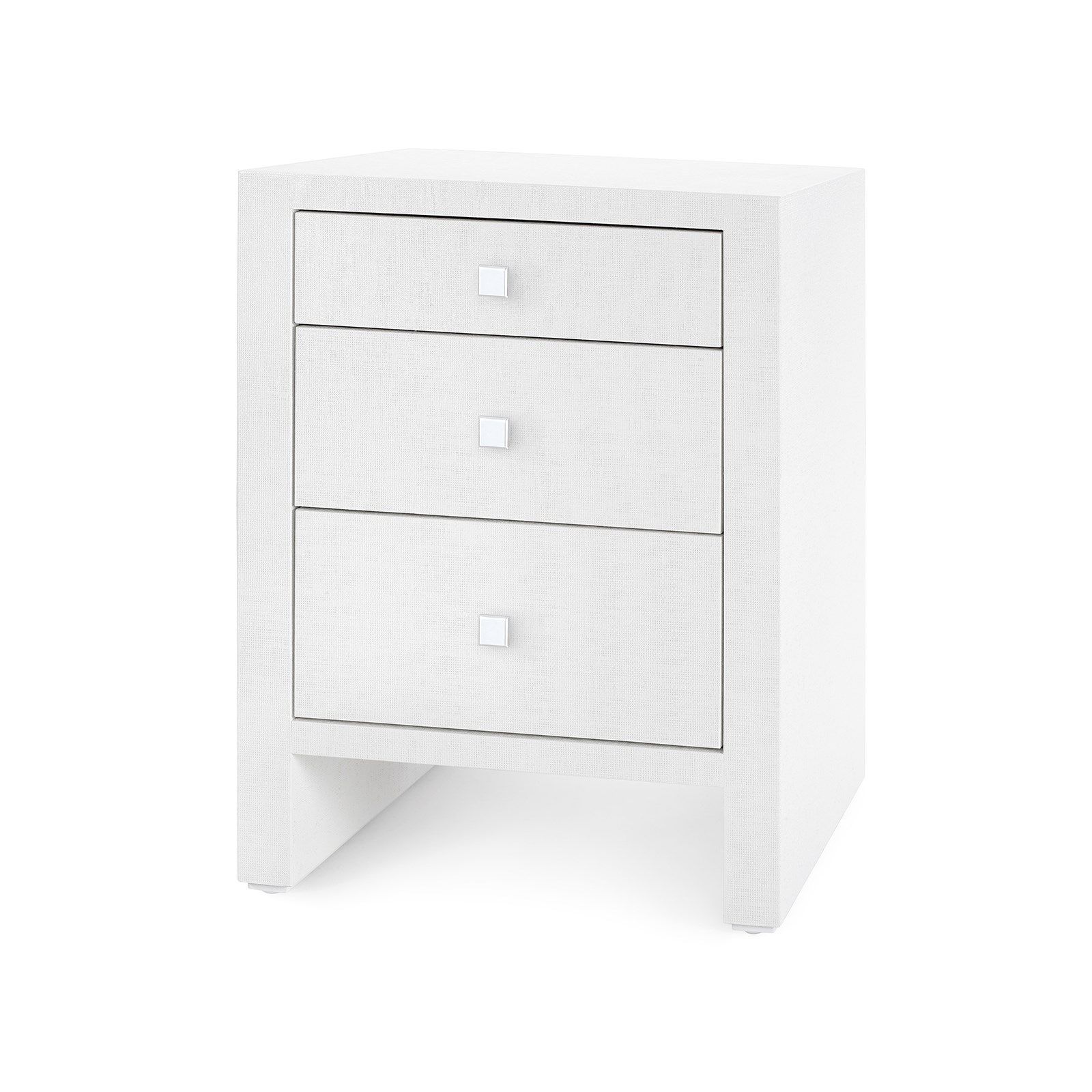 Scout & Nimble Morgan Grasscloth 3 Drawer Side Table