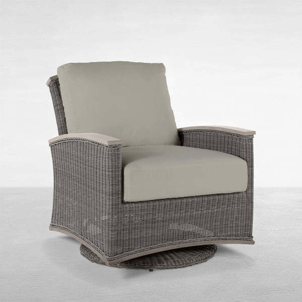 Astoria Resin Wicker Outdoor Swivel Glider Chair | Scout & Nimble