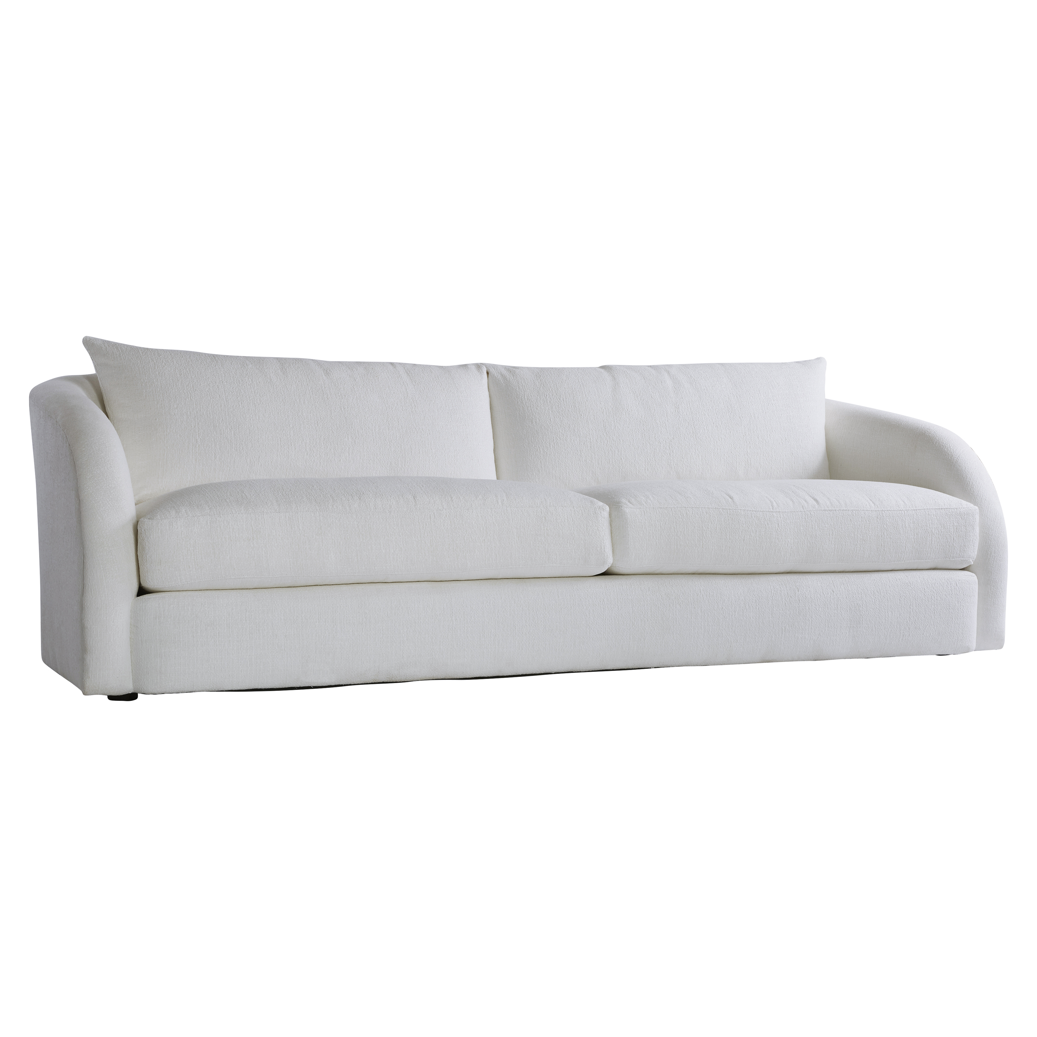 Scout & Nimble Palermo Modern White Outdoor Sofa With Curved Arms