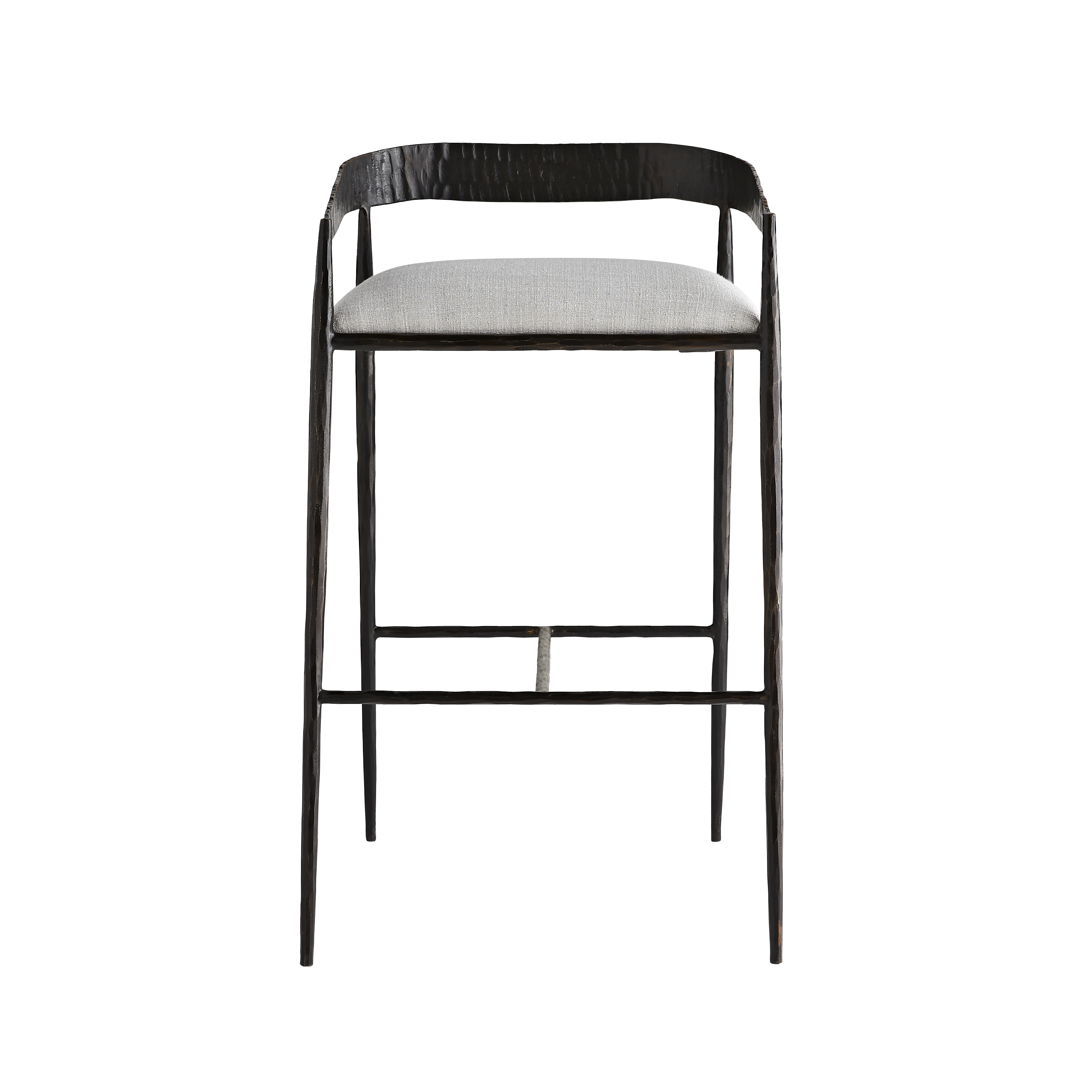 Scout & Nimble Ansel Nuetrual Upholstered Linen Bar Stool