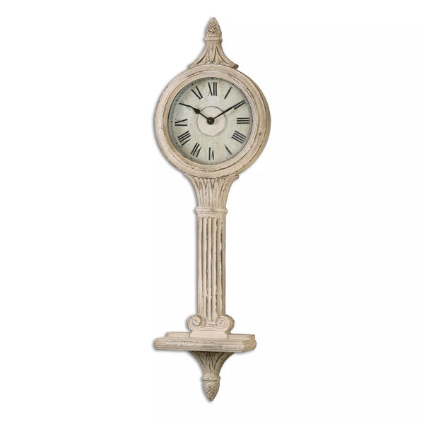 Louisa Antiqued Ivory Wall Clocks Scout & Nimble