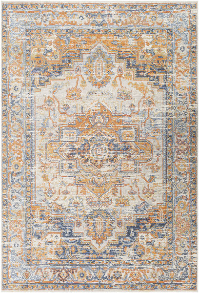 Bodrum Indoor / Outdoor Silver / Orange Rug | Scout & Nimble