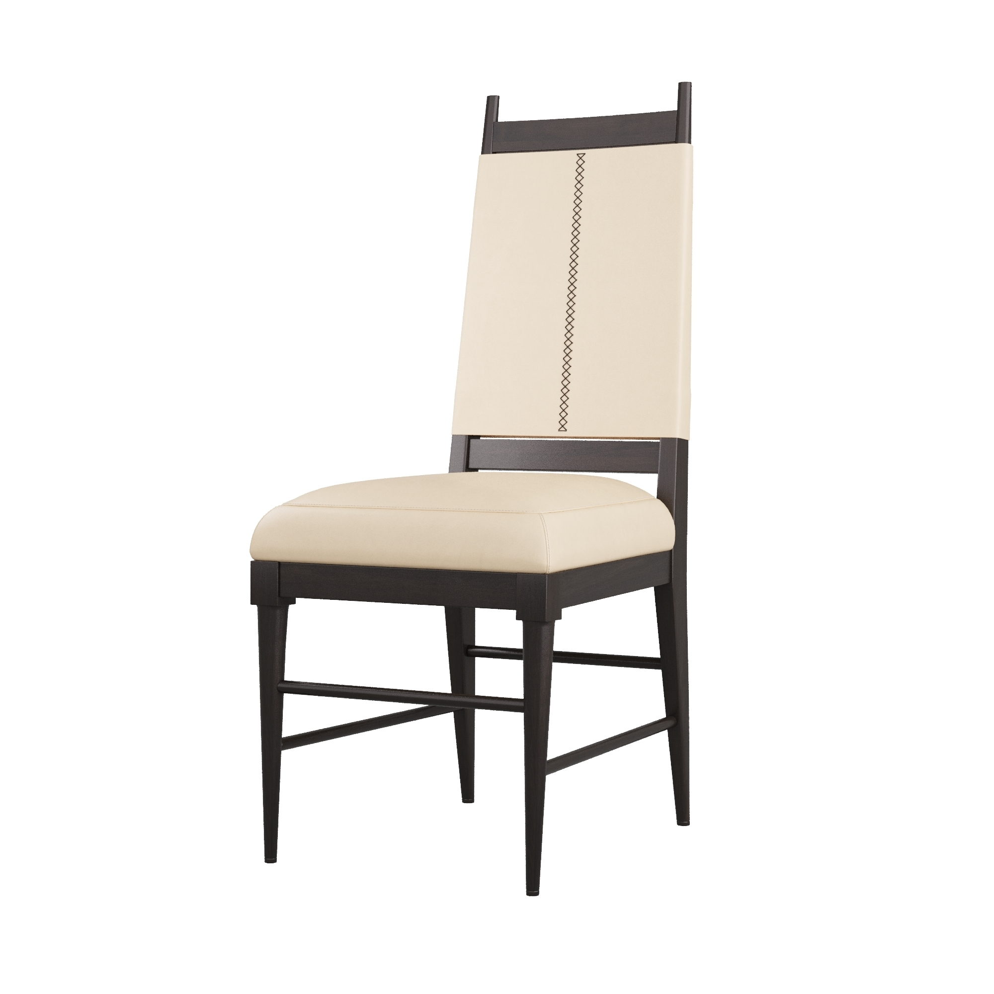 Scout & Nimble Keegan Upholstered Ivory Leather Chair