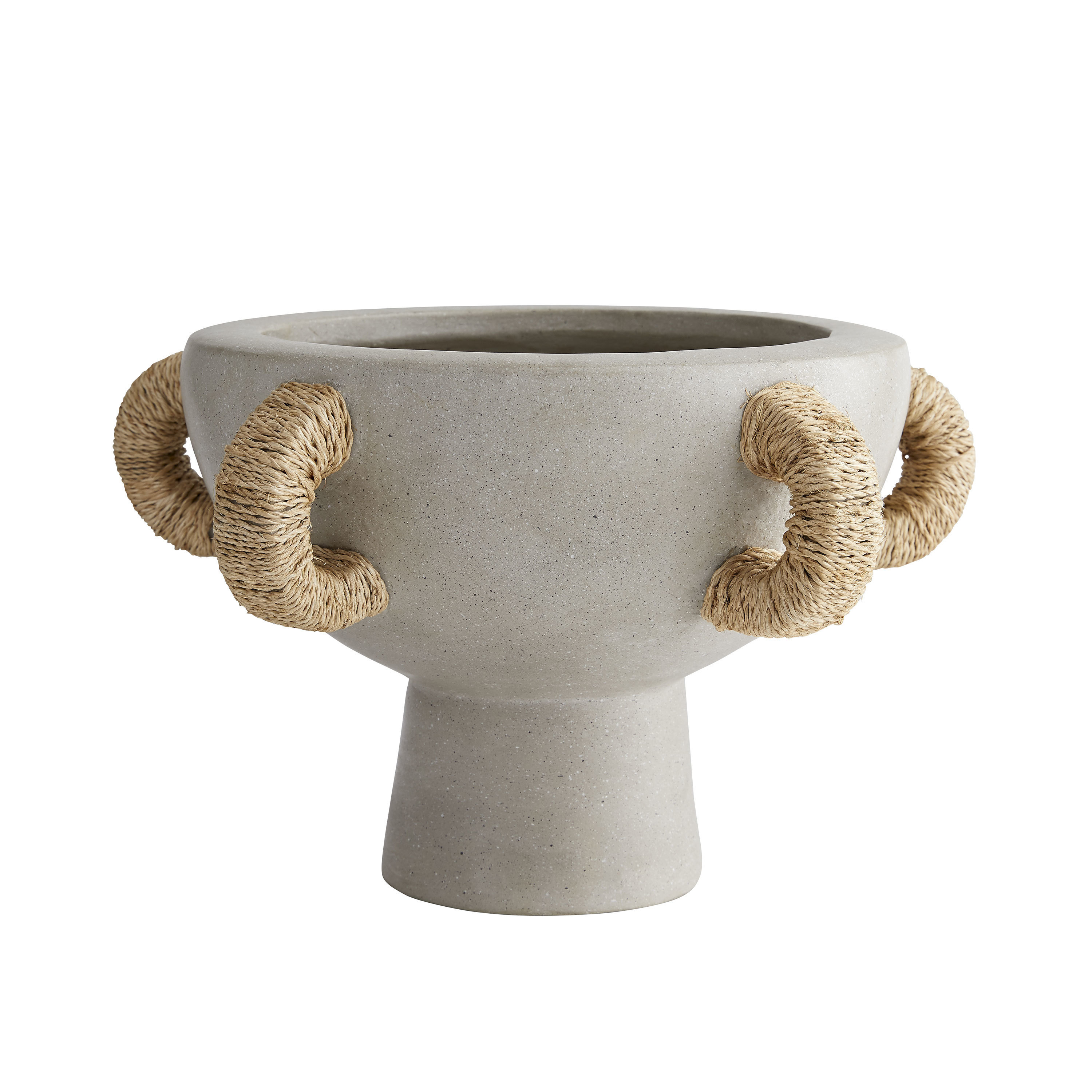 Scout & Nimble Clyde Fossil Gray Terracotta Centerpiece