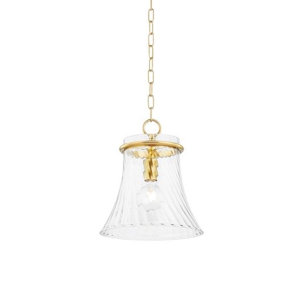 Cantana 1-Light Modern Aged Brass Small Bell Pendant | Scout & Nimble
