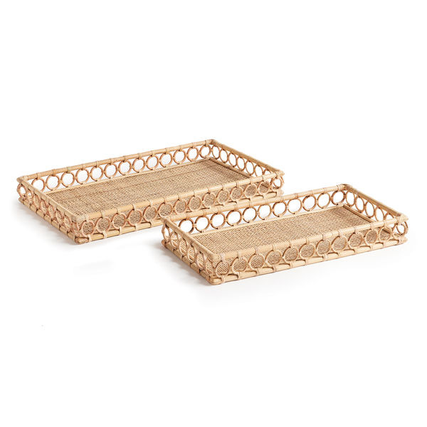 Kitchen Rectangular Tray With Net Ninette Rectangular Trays, Set Of 2 | Scout & Nimble