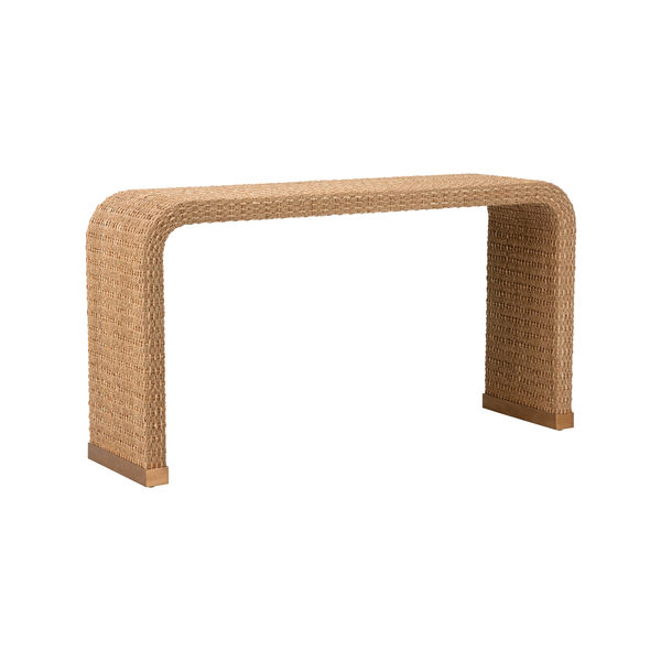 Seagrass Weave Waterfall Console