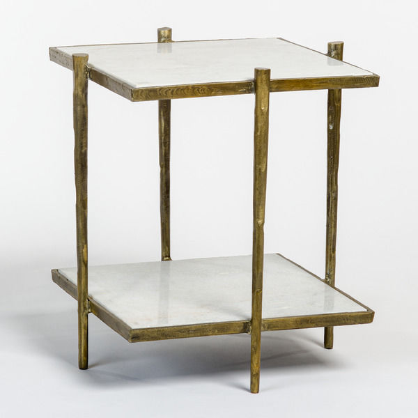 Ren Brass Aluminum End Table | Scout & Nimble
