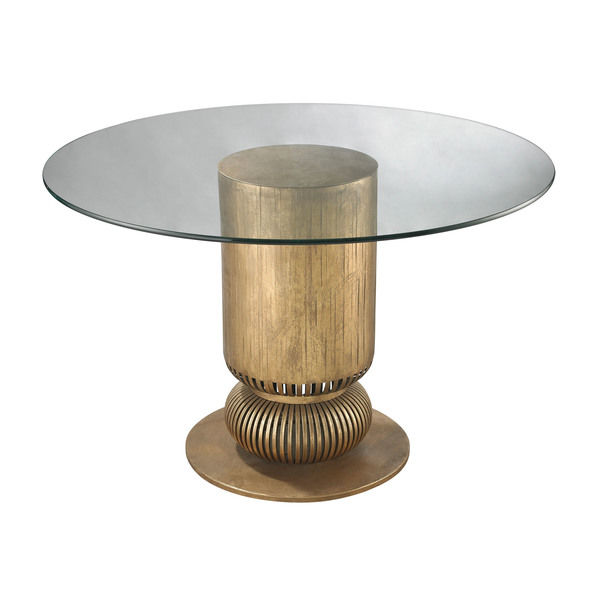 Sock Bun Entry Table In Gold Leaf | Scout & Nimble