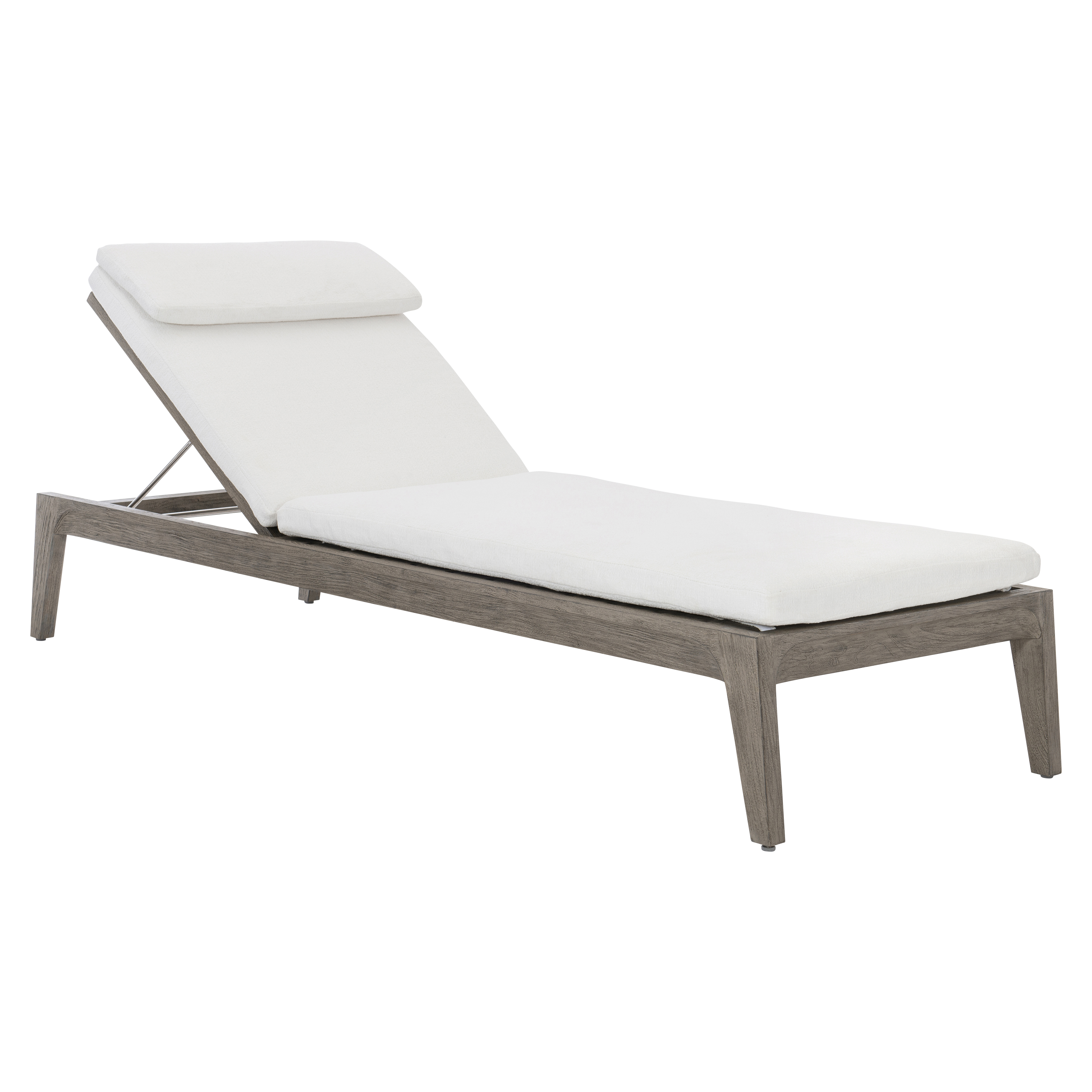 Scout & Nimble Ibiza Weathered Teak Outdoor Chair With Cream Cushions