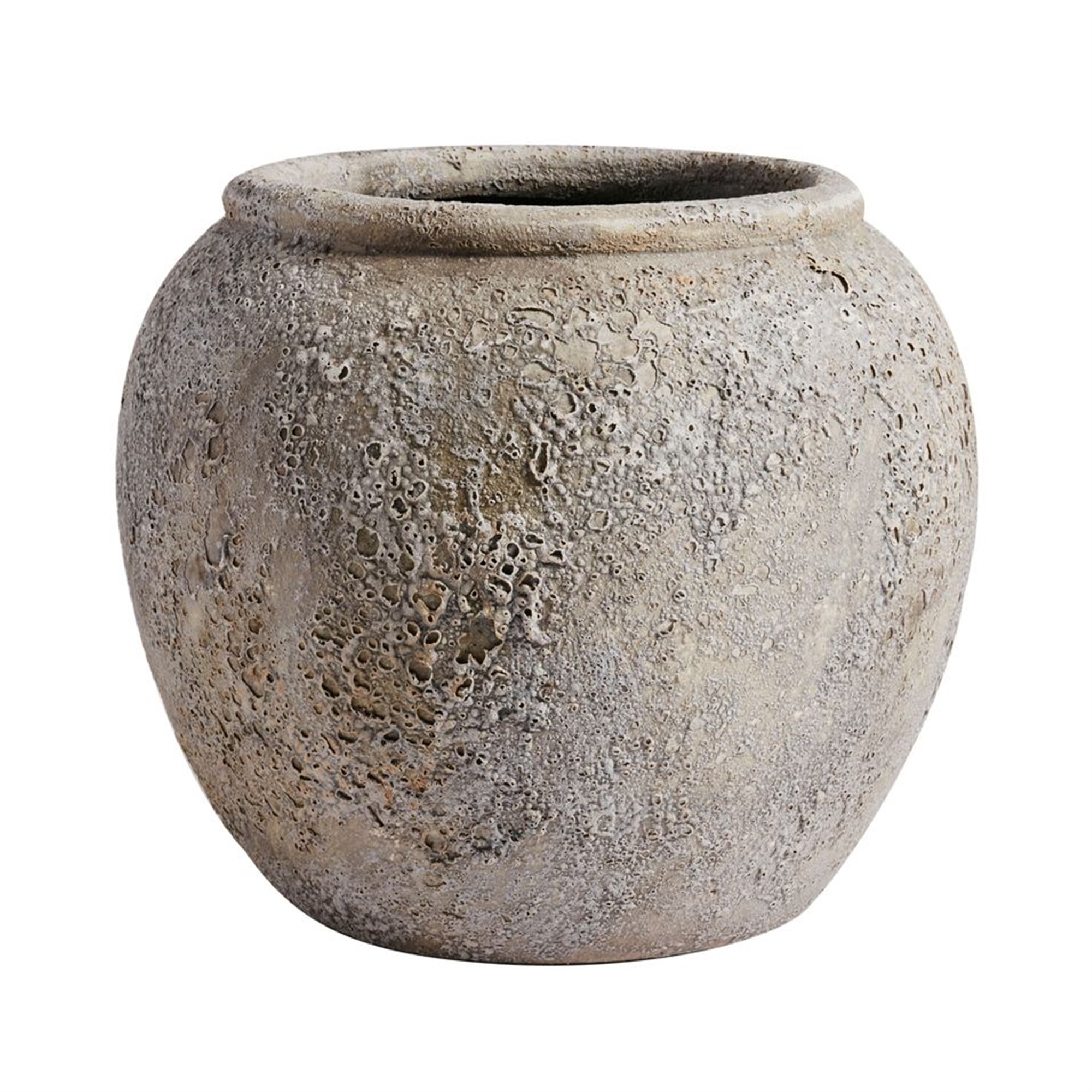 Scout & Nimble Luna Rustic Grey Terracotta Jar