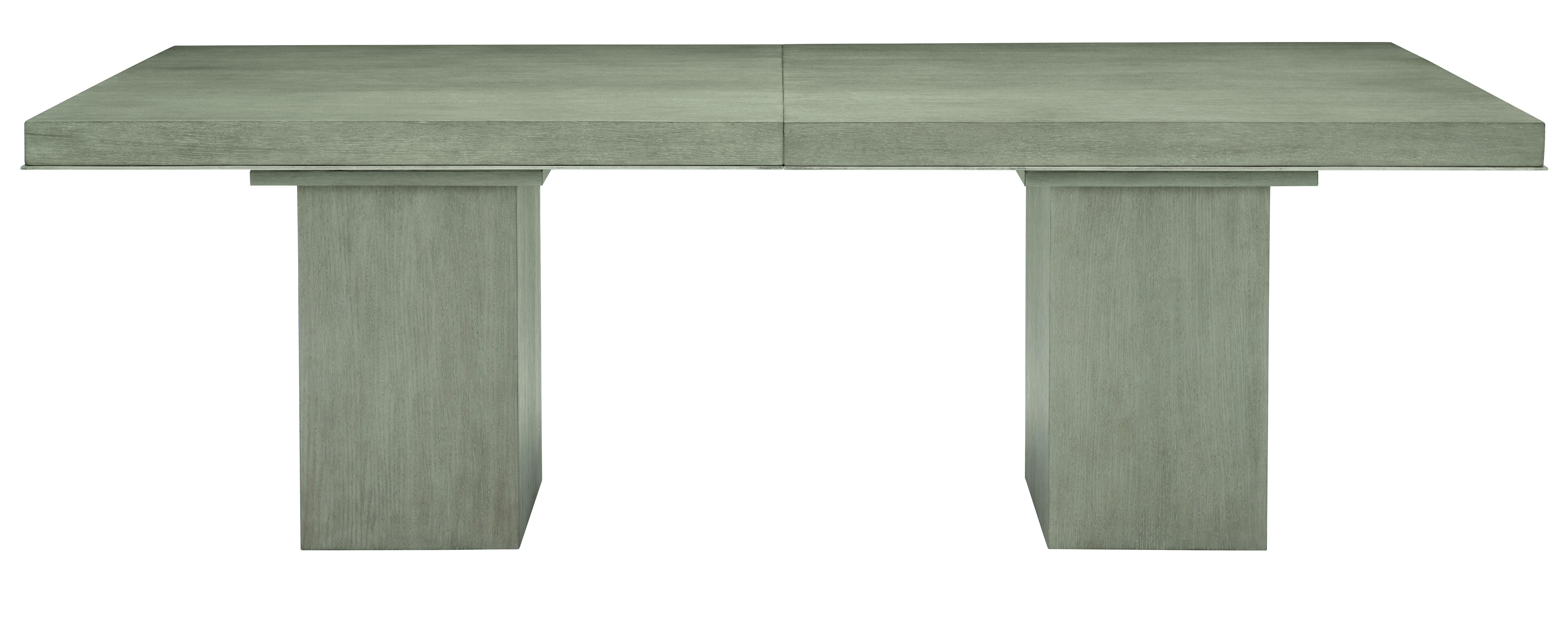 Scout & Nimble Linea Rectangular Dining Table In Cerused Greige
