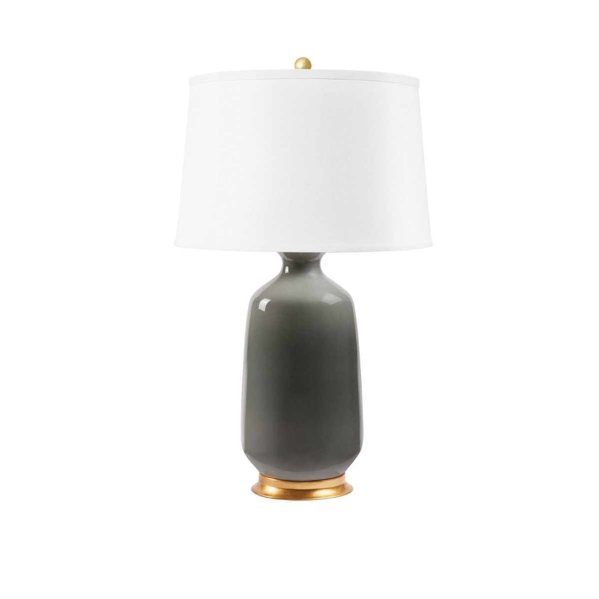 Scout & Nimble Carolyn Gray Glazed Porcelain Table Lamp