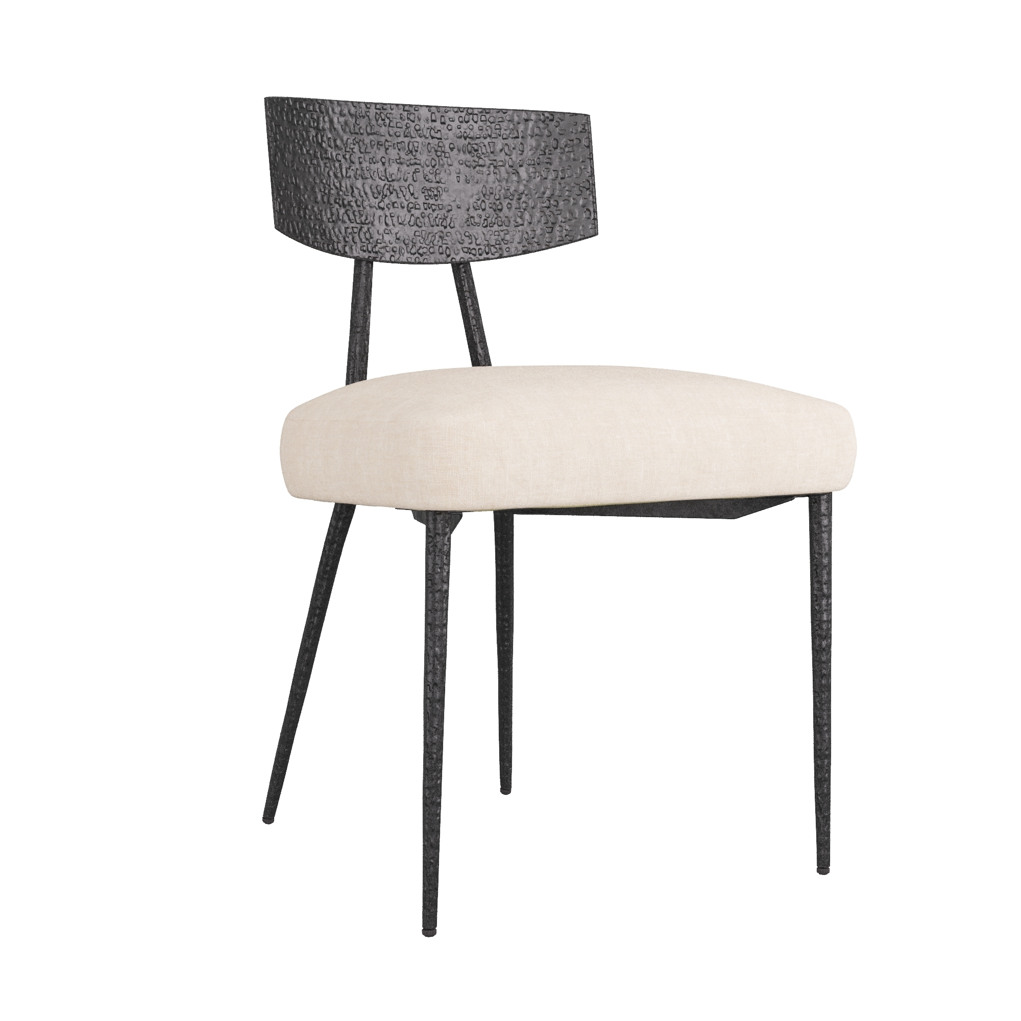 Scout & Nimble Reynard Natural Gray Linen Dining Chair
