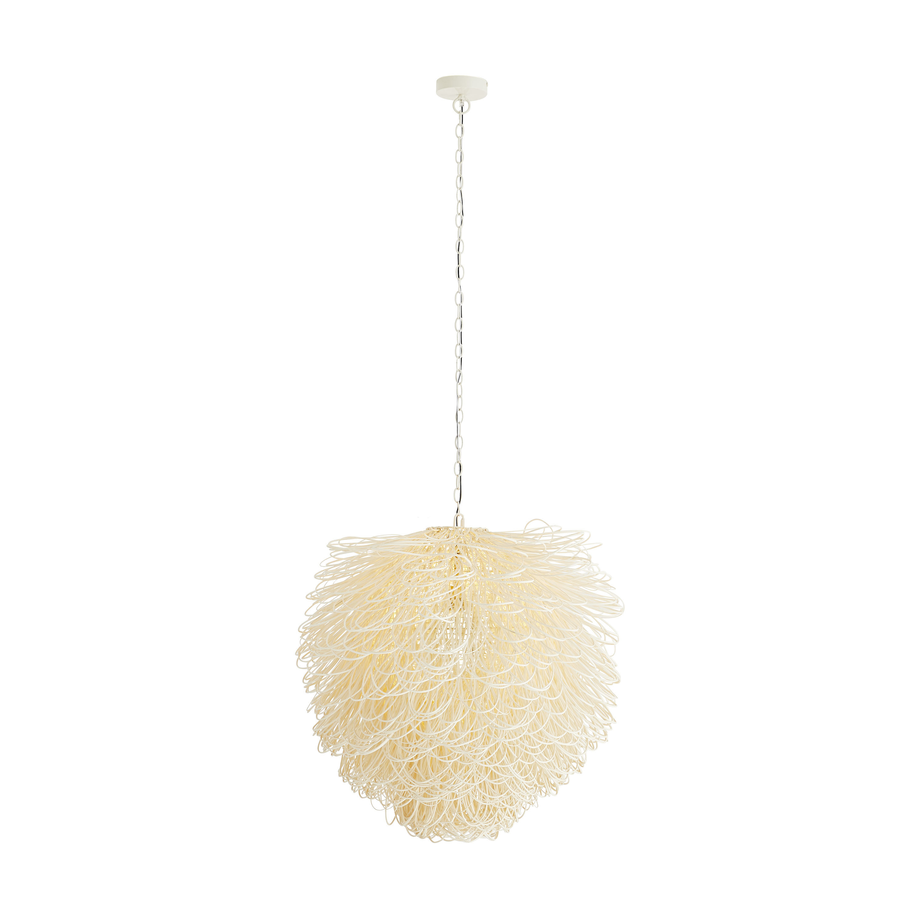 Scout & Nimble Finley White Rattan Chandelier