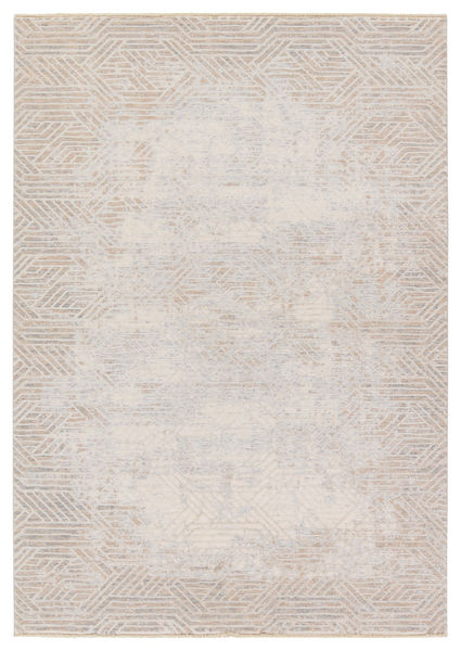 Olympian Modern Geometric Tan/ Gray Rug - 3' x 10' | Scout & Nimble