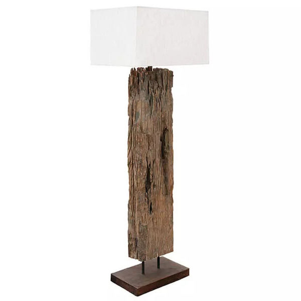 Reclaimed Wood Floor Lamp