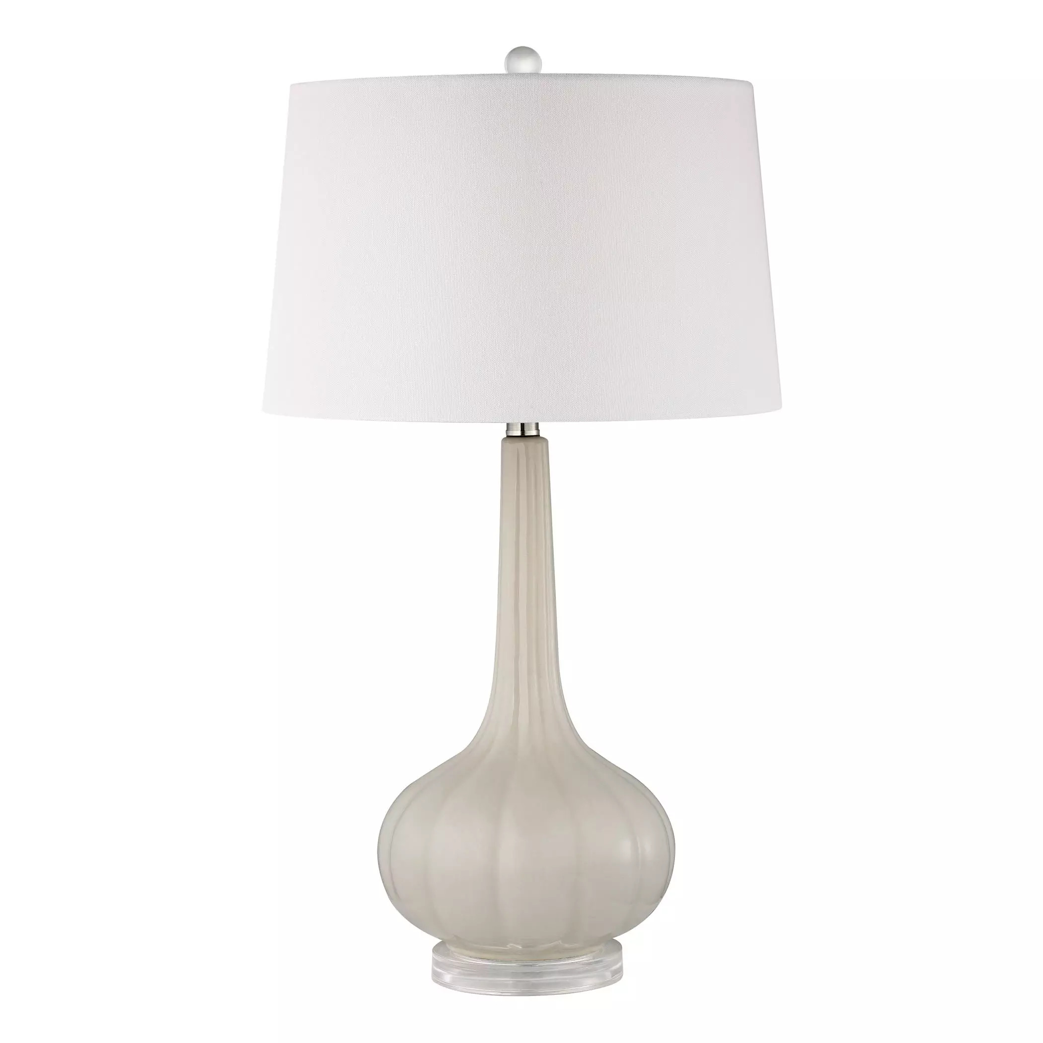 Abbey Lane Ceramic Table Lamp In Off White