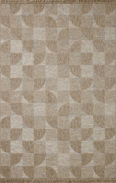 Fwn Pattern Rug Dawn Organic Modern Natural Circular-Patterned Fringe 11'4