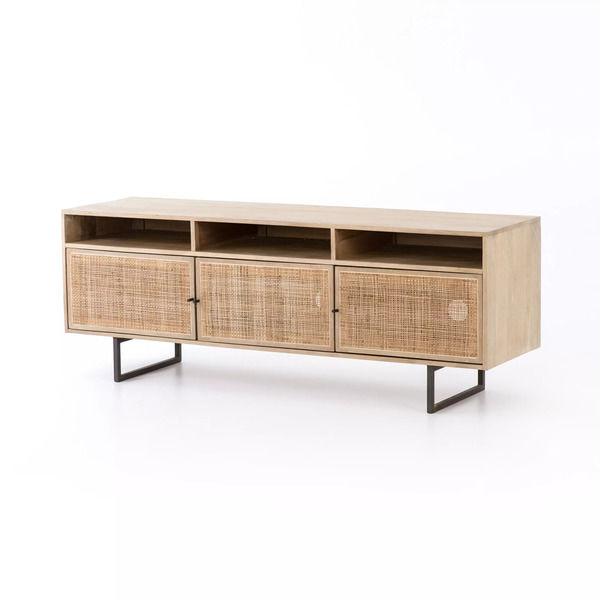 Carmel Cane Natural Mango Media Console | Scout & Nimble