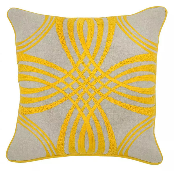 Zoey Yellow Pillow Scout & Nimble