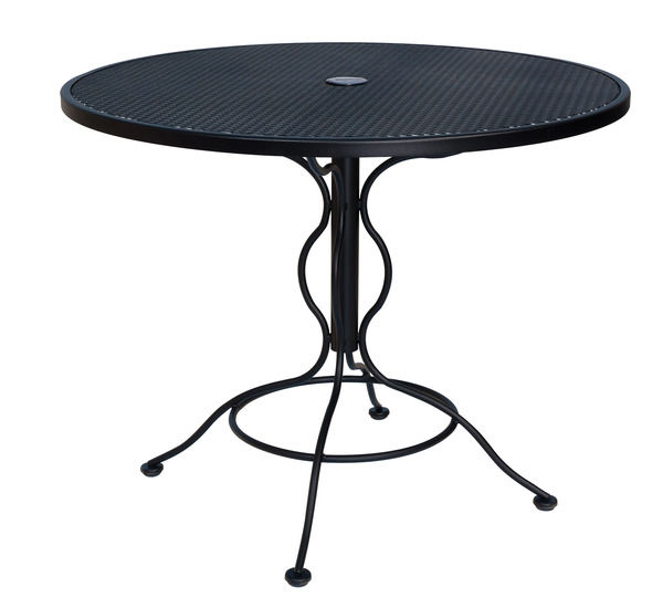 30 Wrought Iron Mesh Umbrella Bistro Table Scout & Nimble