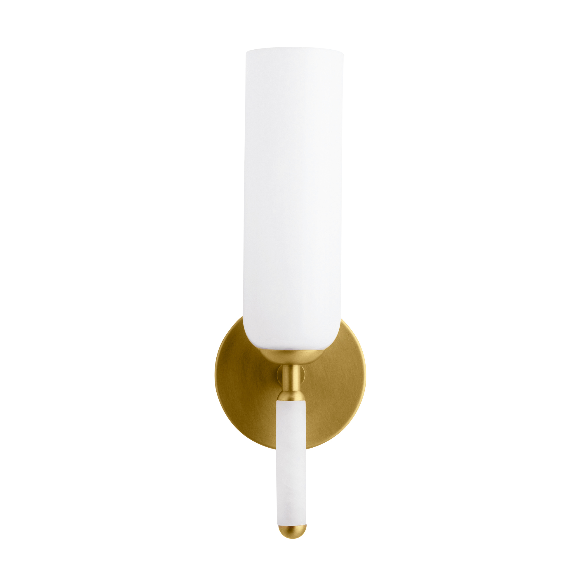Scout & Nimble Norwalk White Opal Glass Sconce
