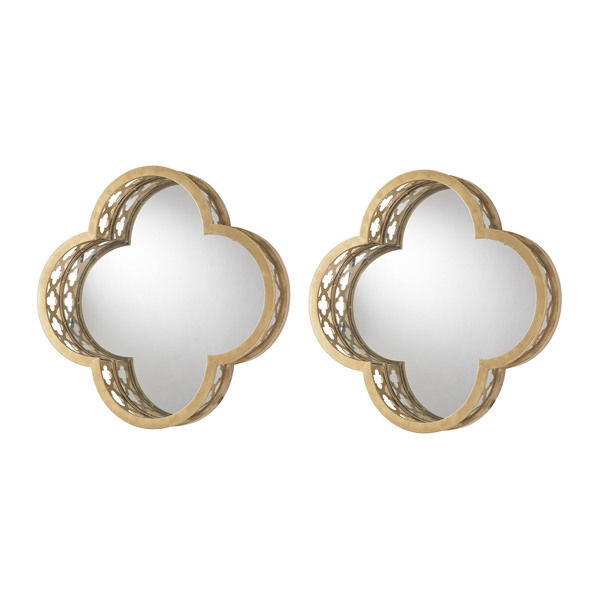 Set Of 2 Quatrefoil Wall Mirrors Scout & Nimble
