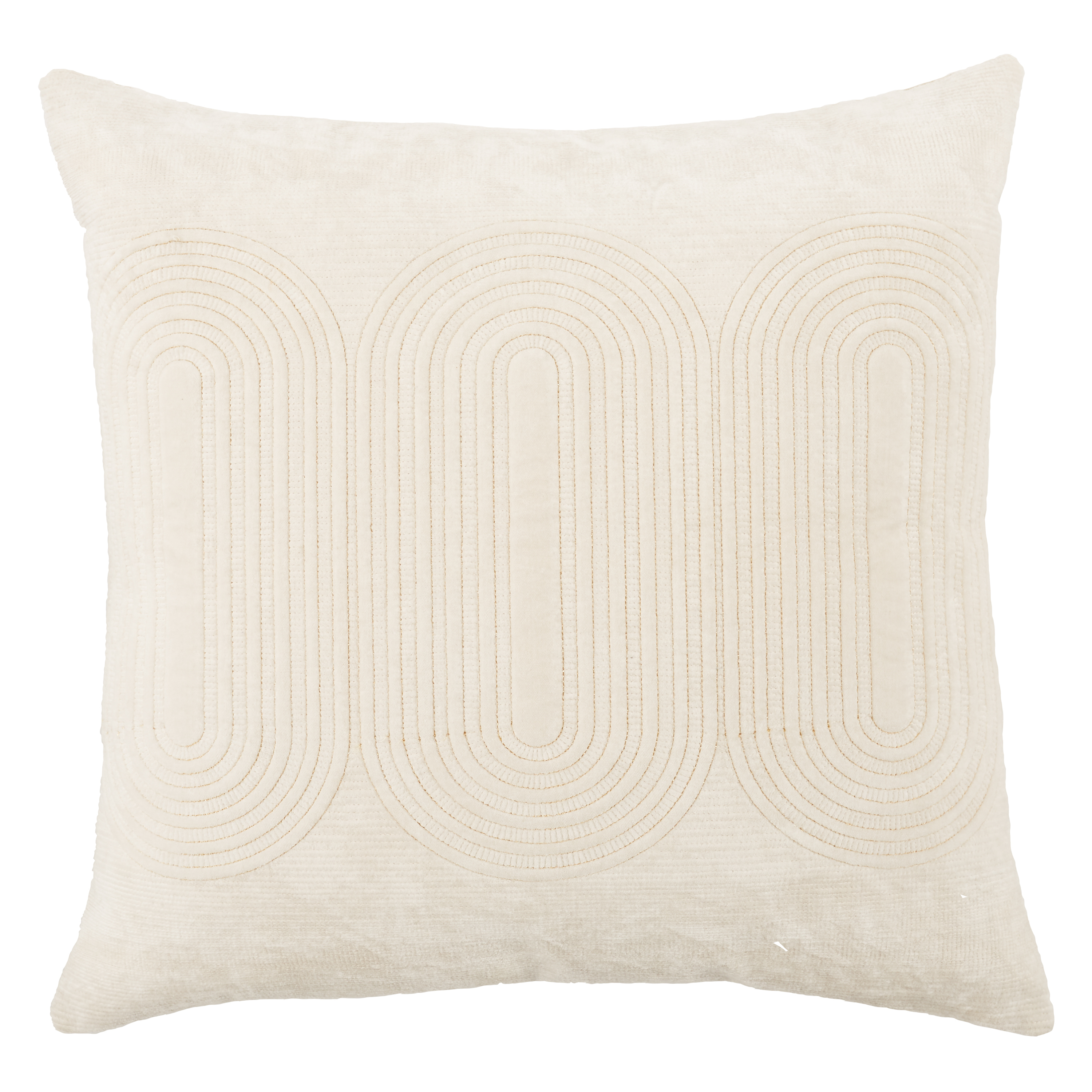 Joyce Ivory/ Gold Geometric Pillow