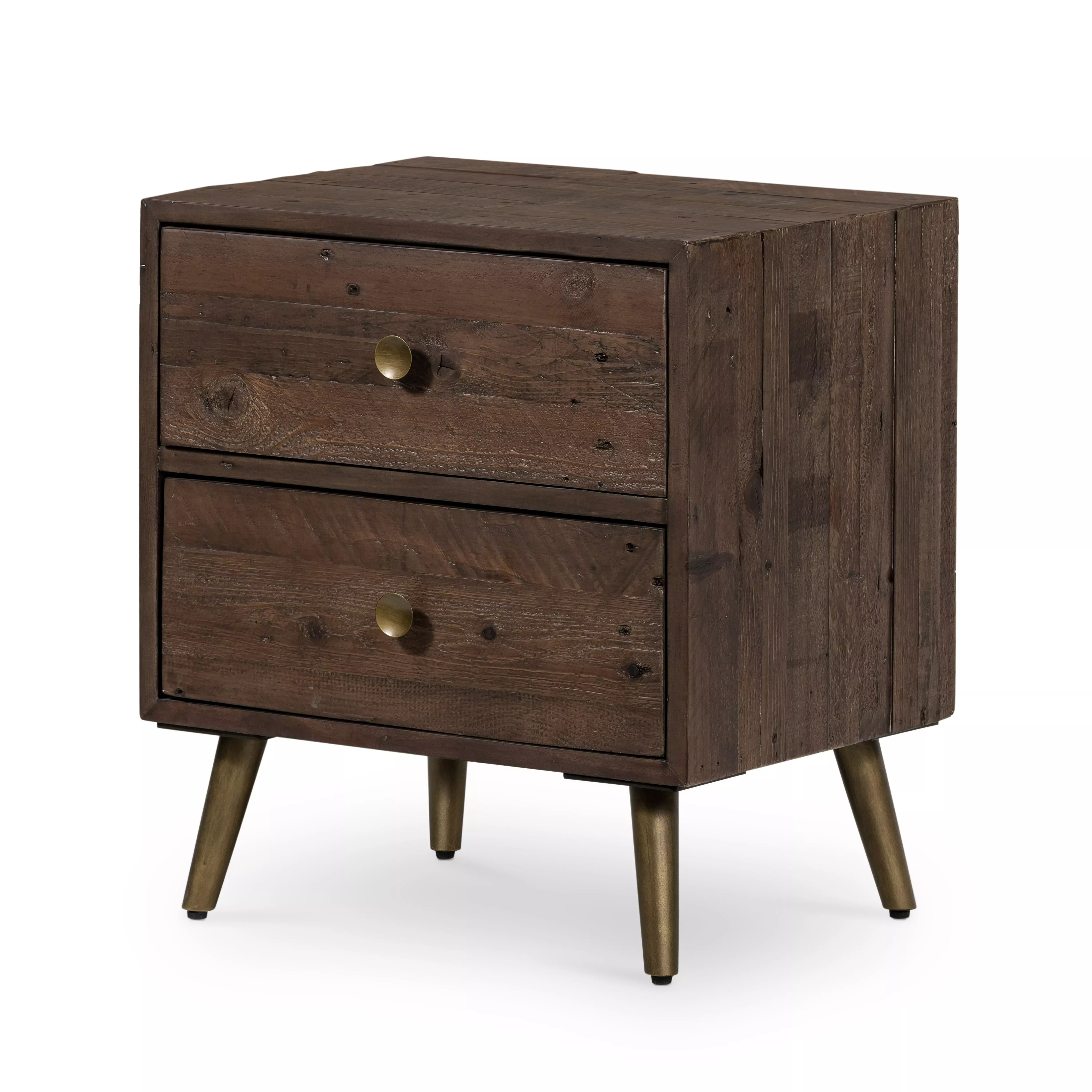 Bohemian Nightstand Rustic Saddle Tan Scout & Nimble