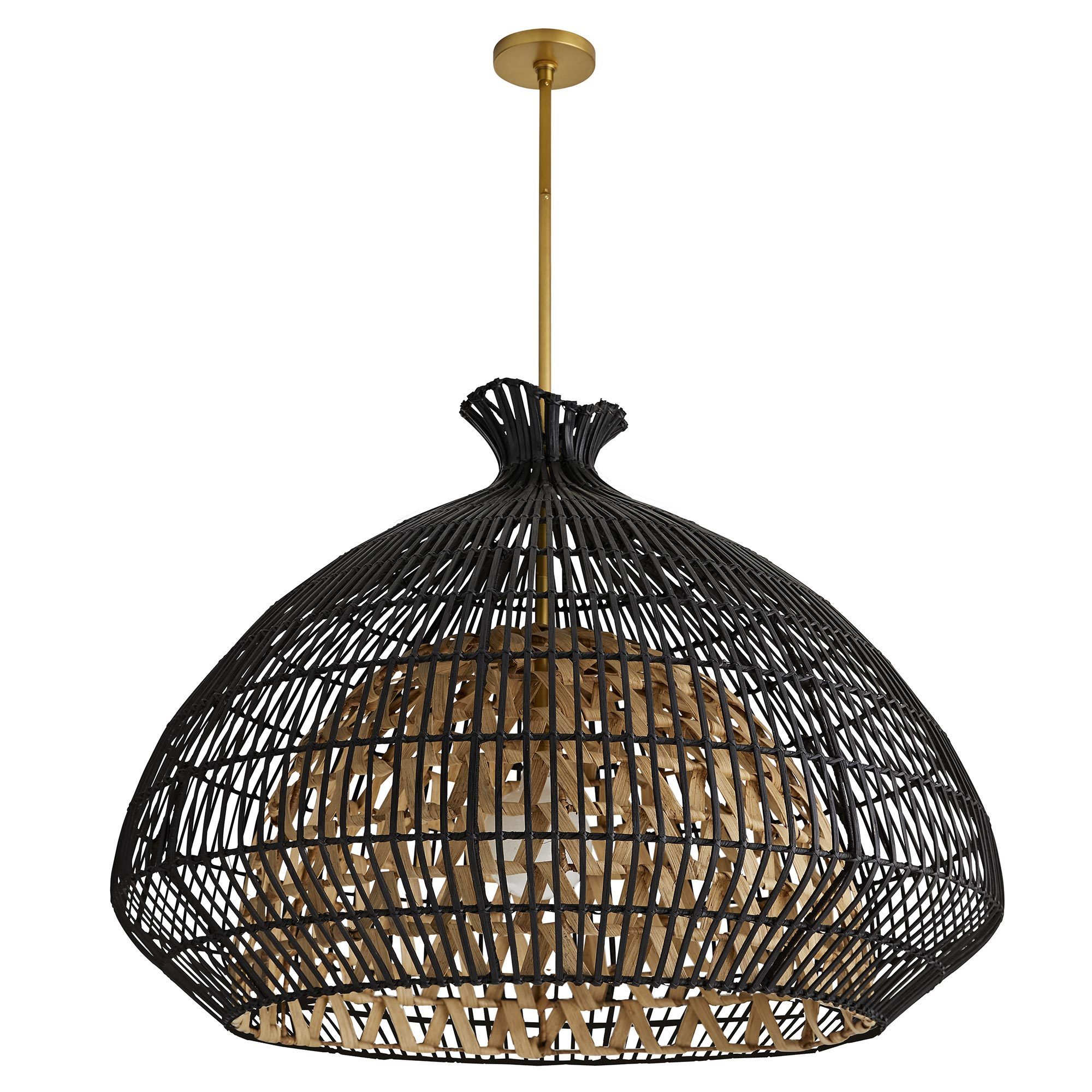 Scout & Nimble Rimini Black Rattan Pendant